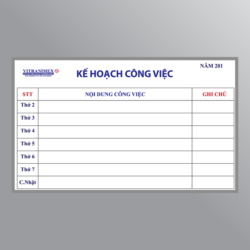 Bảng kế hoạch công việc