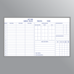 Bảng theo dõi kỳ thi