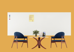 Bảng không khung từ trắng ceramic Bỉ