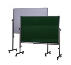 Bảng di động 2 mặt mầm non từ xanh + nỉ nhám ĐQ
